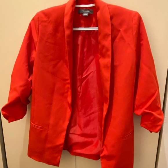 primark red blazer